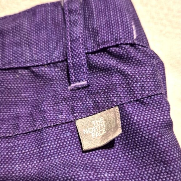North Face girls size Large or 14/16 purple adjustable waist shorts, VGUC - Picture 3 of 7